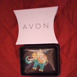 Avon Elephant Necklace, New in box